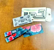 ZOX **IT TAKES TIME** Silver Single Double medium Wristband w/Card HIBISCUS