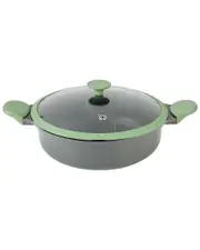 Kenmore Theodore 6.5qt Nonstick Cast Aluminum Divided Hot Pot Pan with Lid