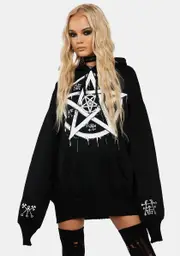 [Jawbreaker] All Seeing Spirit Oversized Pullover Hoodie