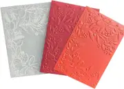 3D Christmas Leaves Embossing Folders for Cards Making Berry Branches Embossing