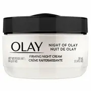 Olay Night of Olay Firming Night Cream Moisturizer Non-Greasy 1.9 Oz Pack of 6