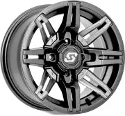 Rukus Wheel Black 4/110 14X7 5+2 Sedona A83B-GY-47011-52S