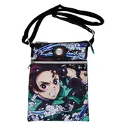 Demon Slayer - Tanjiro Checker Passport Crossbody Bag