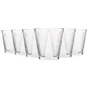 6x LAV Clear 255ml Nora Whisky Glasses Whiskey Tumbler Glassware Gift Set