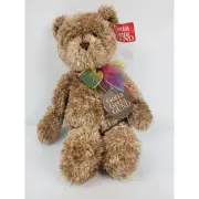 Gund Bearessence Brown Plush Teddy Bear 15” Rainbow Pride 4890 with Tags