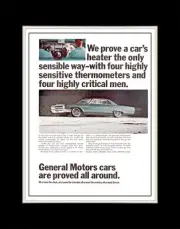 1965 Buick LeSabre We Prove a Cars Heater the Only Sensible Way. - Matted 11x14