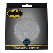 DC Comics Batman Set of 4 Embossed Metal Coasters