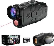 JStoon Digital Night Vision Monocular with Infrared Illuminator & Video Recording, 984ft Long Distance, 1080P Night Vision Goggles Binoculars for Hunting, Camping, Surveillance with 32 GB SD Card