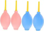 NOLITOY Drying Air Blower Set 4pcs Silicone Blower for Lash Extensions Non-irritating for Professional Personal Use