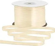 Gliberli Ivory Satin Ribbon 1/4 inch X 200 Yards Fabric Large Ribbons for Gift Wrapping Bows Bouquet Sewing Craft Home Decor Hair Floral
