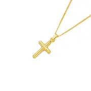 9ct Gold 15mm Cross Pendant