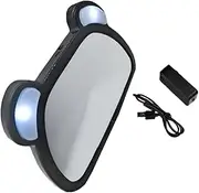 Rearview Mirror Interior Observation Mirror Led Remote Control Large Viewing Area