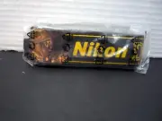 Nikon Camera Bag Strap - Black/Yellow Neck/Shoulder Strap NEW