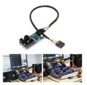 9Pin Extension Cable USB Header Male to Female Splitter Adapter Safe
