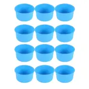 12Pcs Mini Cake Molds 4 Inch Round Baking Pan Non-Stick Silicone Baking3361