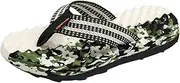 [Generic] Funky Monkey Mens Sandals Flat Bottom and Non Slip Light Slip On Comfortable Colorblock Camouflage Pattern Beach Slippers Jogging Sandals
