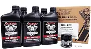 Klotz 15W-60 Synthetic Oil Change Kit for Indian™ PowerPlus V-Twin Motorcycle (5 Quarts), 1 Filter, 2 Washers – KH-122