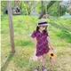 【YAOEENH】90-130CM 韓版夏季女童洋裝 中兒童洋氣甜美可愛碎花雪紡短袖洋裝 現貨 快速出貨
