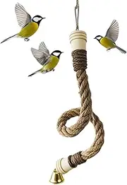 Bird Rope | Climbing Swing for Budgies,Bird Chew Swing Toy for Parakeet Parrot Cockatiel Conure for Cage Hallway Balcony Patio