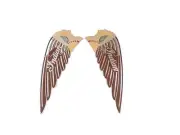 BRASS EMBLEMS BADGES FITS TO VINTAGE EARLY INDIAN SCOUT FUEL PETROL TANK IN RED