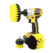 3 Pcs Drill Cleaning Brush Set 2in 3.5in 4in Head Power Clean Scrubber Brush SU2