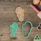 Sea Creatures- Seahorse Cookie Cutter And Embosser Stamp
