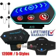 Motorcycle Helmet Headset Wireless Bluetooth Headphone Speaker Hands-Free 2024