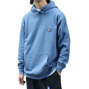 【DICKIES】日本限定 2478-2403 布章LOGO 毛巾布 帽T (灰藍色) 化學原宿