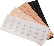 [Healvian] 4pcs Extenders Hook Extension Straps for Plus Comfort Black White and Dark for Bras