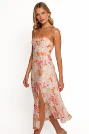 [PUP118] Cordelia Midi Dress - Floral XS Multi