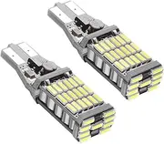 Rayhoo 2pcs 1000 lumens Extremely Bright Canbus Error Free 921 912 T10 T15 AK-4014 45pcs Chipsets LED Bulbs Only for Backup Reverse Lights, Xenon White 6000K