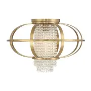 Savoy House 6-5218-1 Idlewild 20"W LED Flush Mount Ceiling - Brass