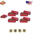 Organize 50 Cents Coin Rolls with Our Sturdy Chipboard Storage Box - Red