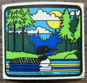 Mello Smello Pine Tree Scratch & Smell sniff Sticker, Vintage. Mint condition!