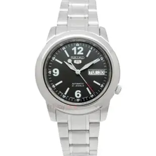 SEIKO 精工 SNKE63J1手錶 日本製 自動機械 黑面 夜光 鋼帶 男錶