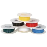 Jameco Valuepro JMS9313-01G 25' 22AWG 6 Color Tinned-Copper Hook-Up Wire w/ Box