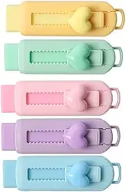 5Pcs Multicolor Sliding Retractable Pencil Eraser with Plastic Sleeve,Large Erasers for School Office,Art Erasers for Drawing,Standard Pencil Erasers,Office Products,Correction Products