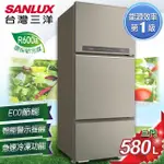 台灣三洋 580公升 變頻一級三門 冰箱 SR-V580C