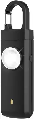 Personal Safety Alarm for Women, 130Db Siren & Strobe Light, USB Rechargeable, E