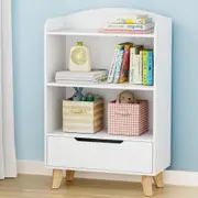 3 Tiers Keezi Kids Bookshelf Storage Children Bookcase Toys Organiser Drawer