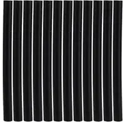 12PCS Hair Extension Glue Stick, Professional Wig Hair Extension Hot Melt Glue Adhesive Sticks, Keratin Glue Sticks for Hair Extensions, Hair Adhesive Keratin Glue Sticks, for DIY Project(Black)