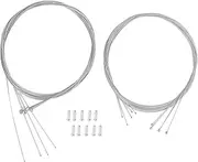 Mountain Bike Brake and Shift Cable Kit with Inner Wire and End Caps SD55 Compatible for Speed Control Systems