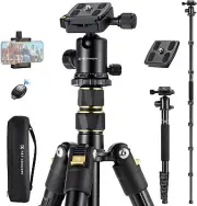 62-inch Compact Travel DSLR Tripod Portable Tripods