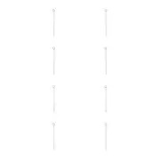 8PK A.FRESCO Mild Steel Uncoated Double Ring Plant Support Display Stake 90cm