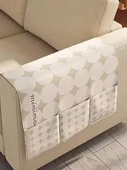 Sofa Armrest Organizer Pockets,Hanging Storage Bag,Armchair Caddy Bag Non-Slip Bedside Storage Caddy Multifunction 4 Pockets Home Desk Bed Holder (Color : Color 4, Size : 80 * 110cm(4 Pockets))