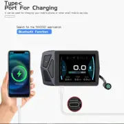 E-Bike LCD Display Control Panel w/Bluetooth Function for Bafang BBS 01 02 HD