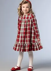 [Vogue] 1857 Children's & Girl's Dress Sewing Pattern, Size CL (6-7-8)