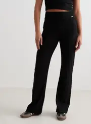 [AIM'N AU] Black Ease Ribbed Pants