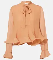 [Zimmermann] Zimmermann Balance floral blouse AU 16 pink