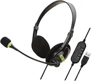 Adjustable Volume Mute Headset 270° Rotatable Microphone Ergonomic Gaming Headphones for Calls Conferences Music Games